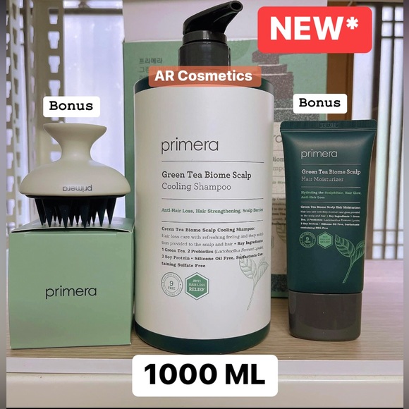 Primera Hair Primera Green Tea Biome Scalp Cooling Shampoo Combo